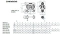 Dimension Drawing for Plastic Air Operated Double Diaphragm (AODD) Pump (UP10)